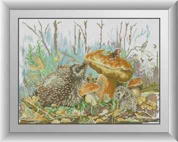 Мозаїка алмазна Їжачки Dream Art (DA-30731) 38 х 51 см фото інтернет-магазину Raskraski.com.ua