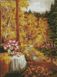 Картина из страз Дыхание осени Идейка (AM6055, На подрамнике) — фото комплектации набора