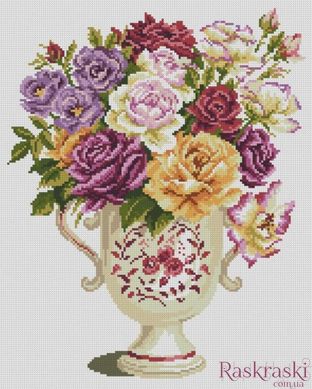 Картина зі страз Весняні квіти (37 х 46 см) Dream Art (DA-31681) фото інтернет-магазину Raskraski.com.ua