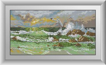 Набор алмазной мозаики Морской прибой Dream Art (DA-30917, Без подрамника) 47 x 90 см фото интернет-магазина Raskraski.com.ua