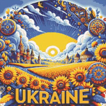 Картина стразами Украина ТМ Алмазная мозаика (DM-462, Без подрамника)