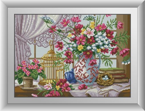 Мозаїка алмазна На підвіконні Dream Art (DA-30605) 37 х 52 см фото інтернет-магазину Raskraski.com.ua