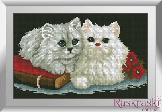 Алмазная техника Два котенка Dream Art (DA-31217, Без подрамника) фото интернет-магазина Raskraski.com.ua