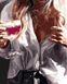 Картины по номерам Незнакомка с бокалом шампанского (VP1096) Babylon — фото комплектации набора