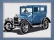 Алмазна мозаїка Ретро автомобіль (синій) (повна зашивання, квадратні камені) Dream Art (DA-30025) — фото комплектації набору