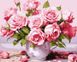 Рисунок по цифрам Розовые розы ©art_selena_ua (KH3254) Идейка — фото комплектации набора