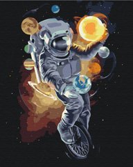 Картина по номерам Космический жонглер (BSM-B34813) фото интернет-магазина Raskraski.com.ua