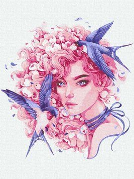 Раскраски по номерам Мелодичная &copy;lesya_nedzelska_art (KHO4958) Идейка (Без коробки) 30 х 40 см