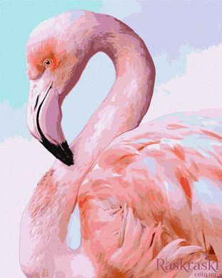 Картина по номерам Розовый фламинго ©Ira Volkova (KHO4397) Идейка (Без коробки)