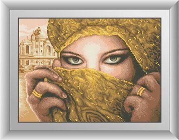 Картина из страз Шахерезада (квадратные камни, полная зашивка) Dream Art (DA-30528, Без подрамника) 44 х 60 см фото интернет-магазина Raskraski.com.ua