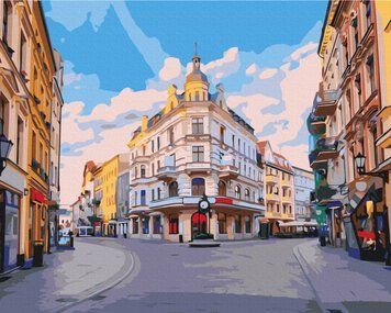 Картина за номерами Вуличками міста Торунь (BSM-B53432) 40 х 50 см фото інтернет-магазину Raskraski.com.ua