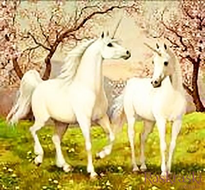 Картина алмазная вышивка Волшебные лошади (ME20086) Диамантовые ручки (GU_188718, На подрамнике) фото интернет-магазина Raskraski.com.ua