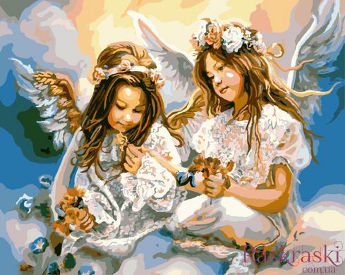 Картина раскраска Ангелы на небесах (BK-GX8963) (Без коробки)