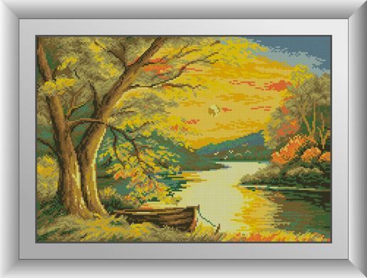 Алмазна вишивка Осіння річка Dream Art (DA-31018) 35 x 50 см фото інтернет-магазину Raskraski.com.ua