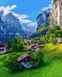 Картина по номерам Красоты Швейцарии (BRM38231) — фото комплектации набора
