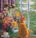 Алмазна картина Рудий спостерігач (кіт) (45 х 47 см) Dream Art (DA-31635) — фото комплектації набору