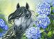 Алмазная вышивка Лошадь в цветах ТМ Алмазная мозаика (DMF-191, На подрамнике) — фото комплектации набора