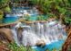 Алмазная вышивка Сказочный водопад ТМ Алмазная мозаика (DM-407, Без подрамника) — фото комплектации набора