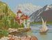 Алмазна вишивка Озерний замок (35 х 46 см) Dream Art (DA-31593) — фото комплектації набору