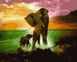 Полотно для малювання Ігри слонів (BRM30972) — фото комплектації набору