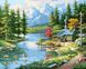 Картина за номерами Гірський пейзаж (BRM37768) — фото комплектації набору