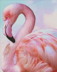 Алмазная вышивка Розовый фламинго ©Ira Volkova Идейка (AMO7470, На подрамнике) фото интернет-магазина Raskraski.com.ua