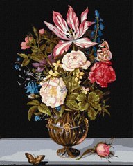 Живопис по номерам Квітуча композиція ©Ambrosius Bosschaert de Oude (KHO3224) Идейка (Без коробки)