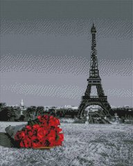 Алмазна мозаїка Троянди і париж ColorArt (CLR-PSP1002-3) фото інтернет-магазину Raskraski.com.ua
