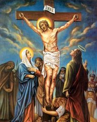 Алмазна живопис Ісус помирає на хресті ТМ Алмазна мозаіка (DMF-455) фото інтернет-магазину Raskraski.com.ua