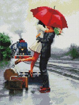 Картина мозаїка Прощання на пероні ColorArt (CLR-PST450) 30 х 40 см фото інтернет-магазину Raskraski.com.ua