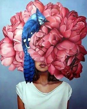 Набор алмазной вышивки Девушка с пионами My Art (MRT-TN1142, На подрамнике) 40 х 50 см фото интернет-магазина Raskraski.com.ua
