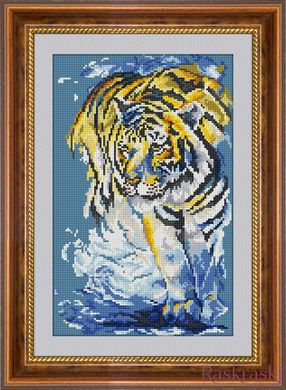 Набор алмазная вышивка Тигр в море (квадратные камни, полная зашивка) Dream Art (DA-30479, Без подрамника) фото интернет-магазина Raskraski.com.ua