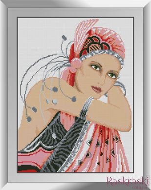 Алмазна вишивка Дама в рожевому Dream Art (DA-31419) фото інтернет-магазину Raskraski.com.ua
