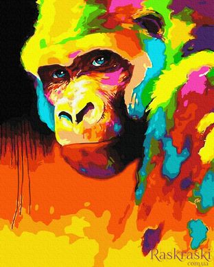Картина по номерам Орангутанг в красках (BK-GX30846) (Без коробки)
