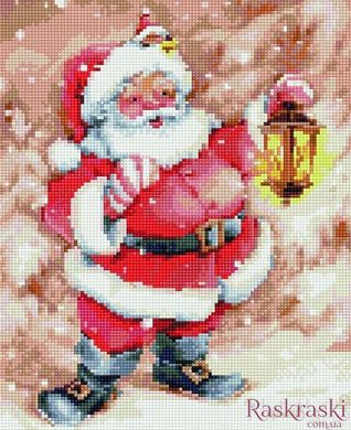 Алмазная вышивка Весёлый Дед Мороз Rainbow Art (EJ714, На подрамнике) фото интернет-магазина Raskraski.com.ua