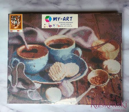 Алмазная вышивка Приглашаю на кофе My Art (AR-3162, На подрамнике) фото интернет-магазина Raskraski.com.ua