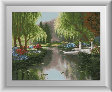 Алмазна картина Парк з озером Dream Art (DA-31019) 52 x 67 см фото інтернет-магазину Raskraski.com.ua