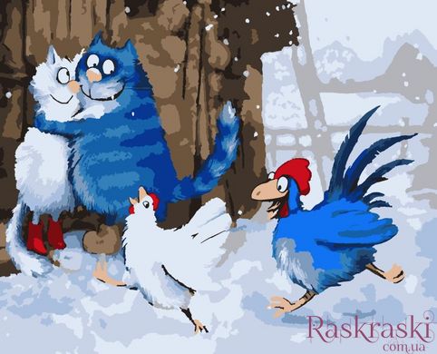 Розмальовки за номерами Зимові залицяння (ART-B-4660) Artissimo фото інтернет-магазину Raskraski.com.ua