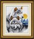 Алмазна вишивка Вовки (повна зашивання, квадратні камені) Dream Art (DA-30079) — фото комплектації набору