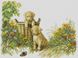 Алмазная картина Игривые щенки (30 х 40 см) Dream Art (DA-31850, Без подрамника) — фото комплектации набора