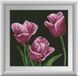 Алмазна вишивка Лілові тюльпани Dream Art (DA-30869) — фото комплектації набору