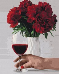 Картина по номерам Пионовидное вино (BS52524) (Без коробки)