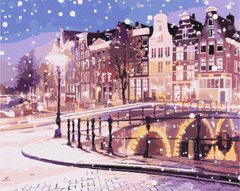 Картина за номерами Казка зимового Амстердаму (BS52739) (Без коробки)