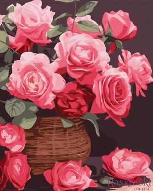 Живопись по номерам Красочные розы ©art_selena_ua (KHO3250) Идейка (Без коробки)