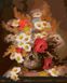 Картина за номерами Ромашки, маки та волошки худ. Paul de Longpre (GVR-180654) Диамантовые ручки (Без коробки)