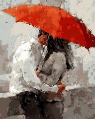 Полотно для малювання Червона парасолька (MR-Q1384) Mariposa фото інтернет-магазину Raskraski.com.ua