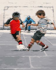 Картина по номерам Маленькие футболисты (BRM23654) фото интернет-магазина Raskraski.com.ua