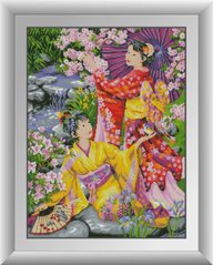 Картина из мозаики Японки Dream Art (DA-31021, Без подрамника) фото интернет-магазина Raskraski.com.ua