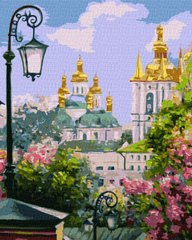 Картина за номерами Київ золотоверхий навесні (KHO3629) Идейка (Без коробки)