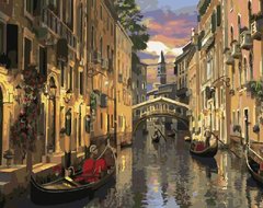 Картина по номерам Ночная Венеция (BK-GX4655) (Без коробки)
